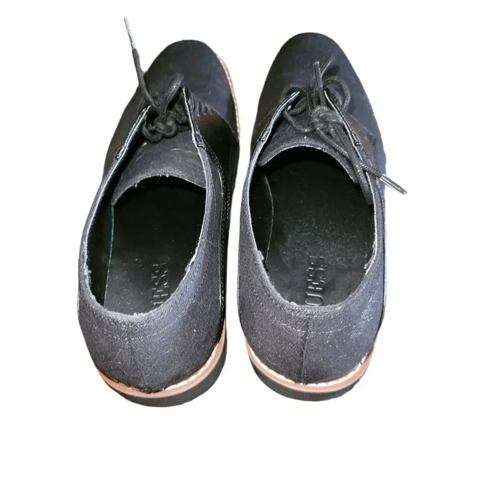 Guess Oxford Lace Up Shoes Sz 11 Men Black Two Tone‎ Preppy Workwear